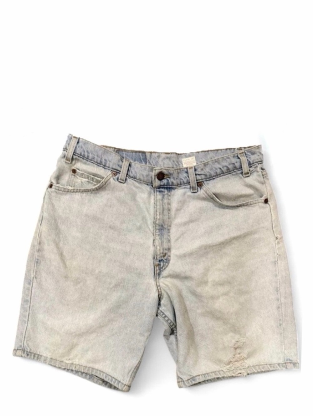 Vintage Levi’s 550 Orange Tab Light Wash Men’s Denim Shorts Size 36” Waist